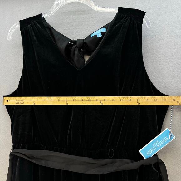 Draper James Dress Women's 2XL Black V-Neck Sleeveless Classic Little Black NWT - Picture 11 of 14